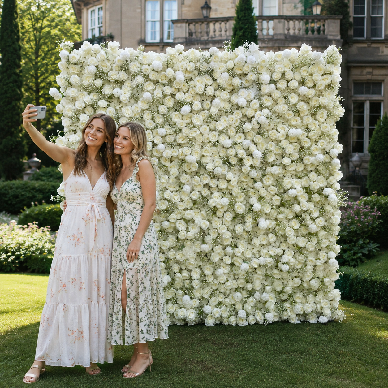 Baby’s Breath Artificial Flower Wall Backdrop for Weddings, Proposals, Photo Booths and Event Decor