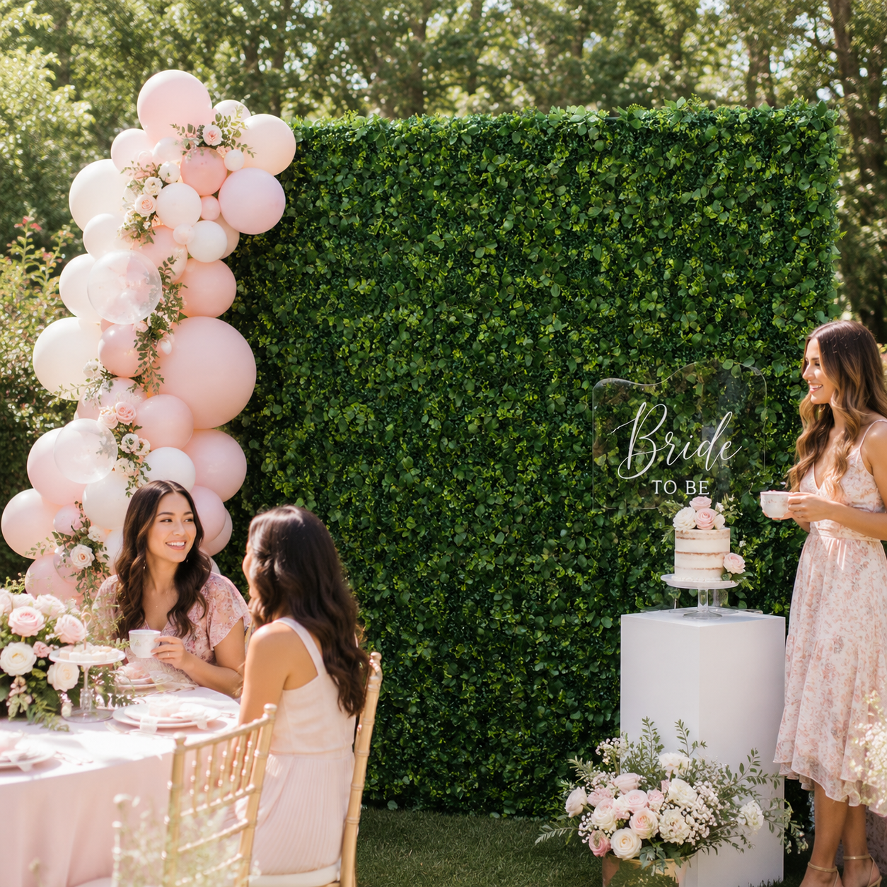 Greenery Artificial Flower Wall Backdrop for Weddings and Events