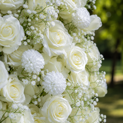 Baby’s Breath Artificial Flower Wall Backdrop for Weddings, Proposals, Photo Booths and Event Decor