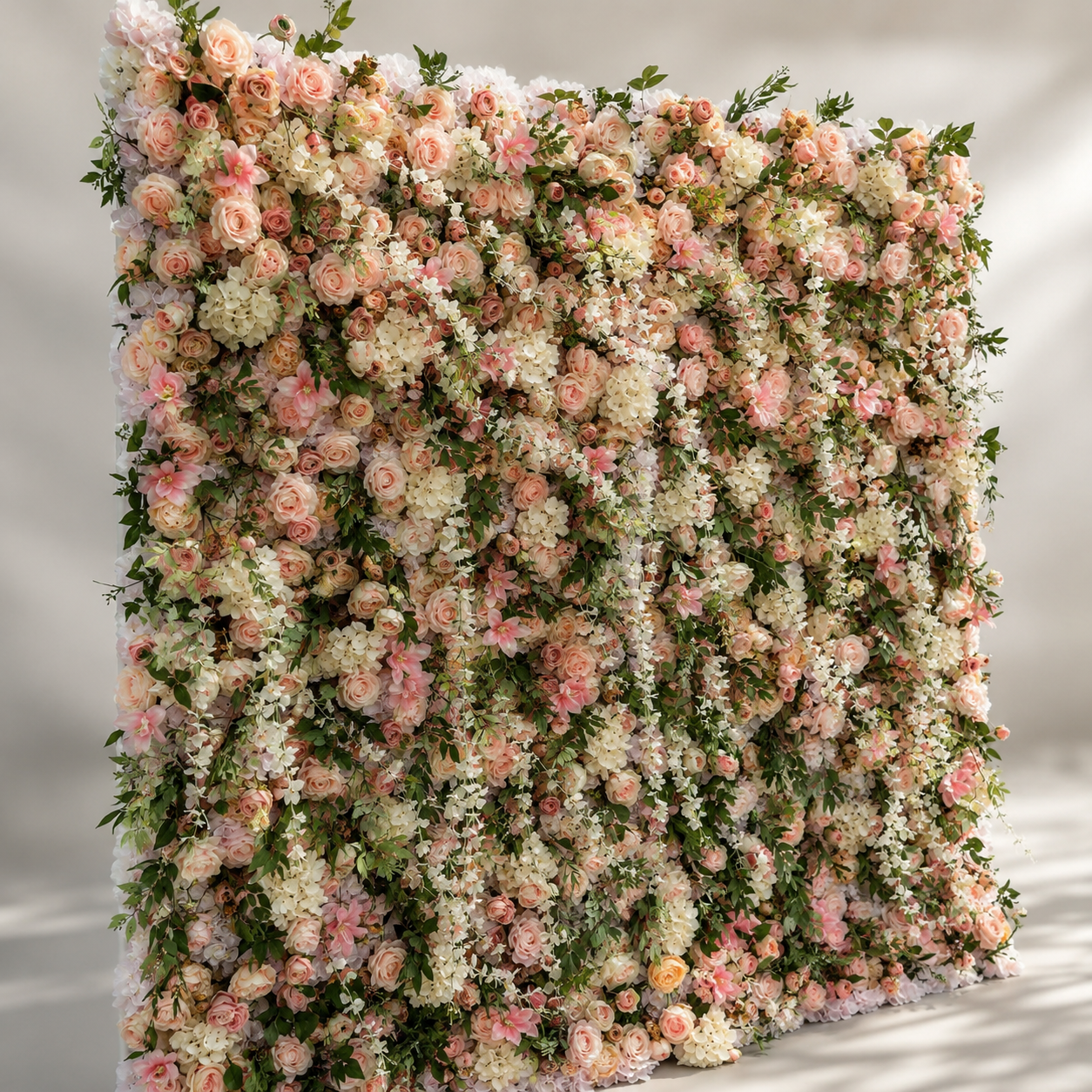 Camellia Rose Garden Artificial Flower Wall Backdrop for Weddings Proposals Birthday Parties and Wedding Season Events