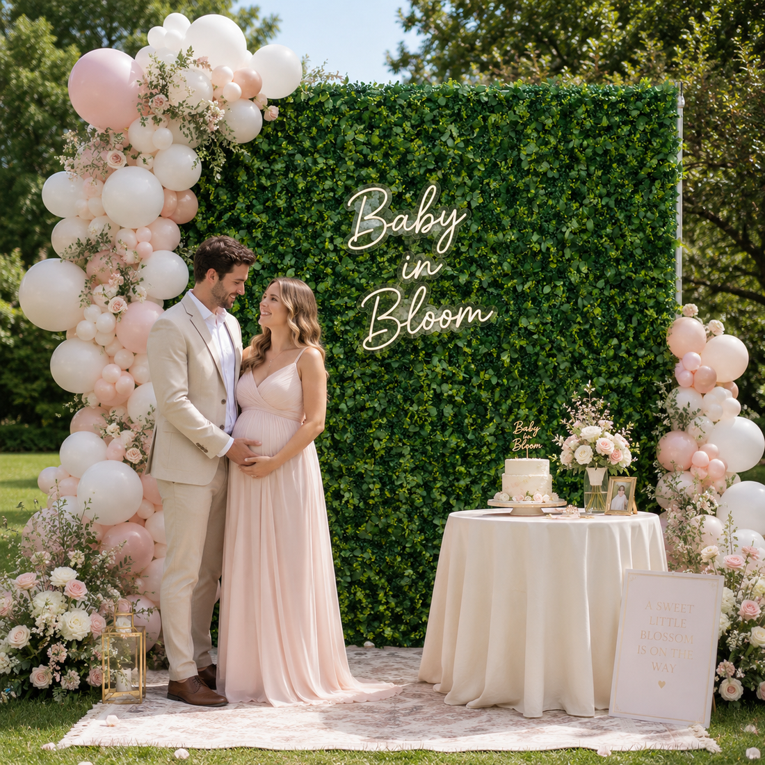 Greenery Artificial Flower Wall Backdrop for Weddings and Events