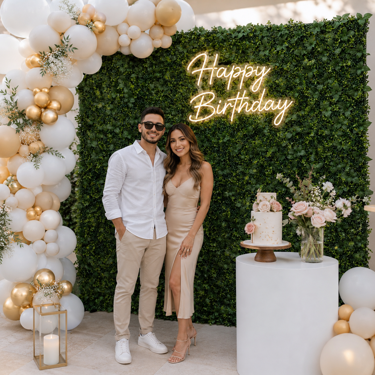 Greenery Artificial Flower Wall Backdrop for Weddings and Events
