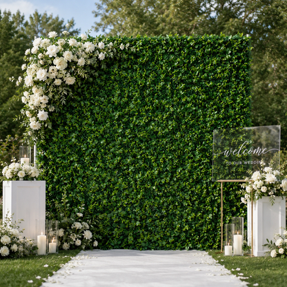 Greenery Artificial Flower Wall Backdrop for Weddings and Events