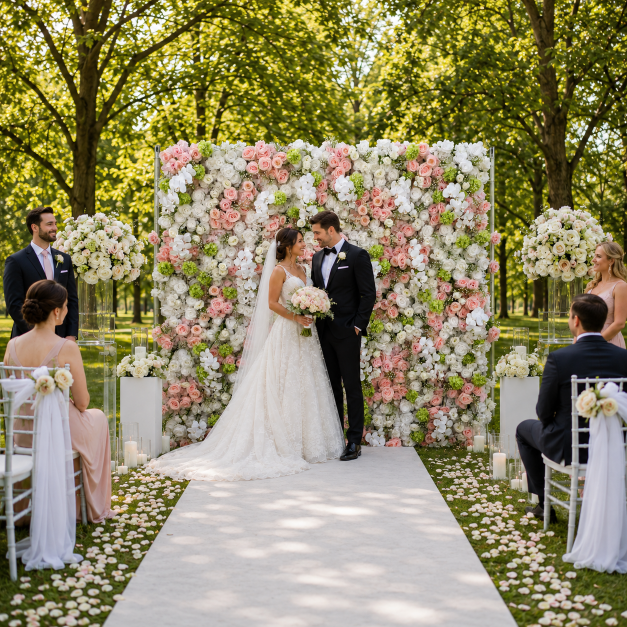 Hydrangea Floral Backdrop for Luxury Weddings Romantic Events