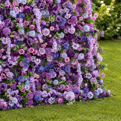 Lavender Garden Flower Wall Backdrop for Wedding Bridal Shower &amp; Garden Party