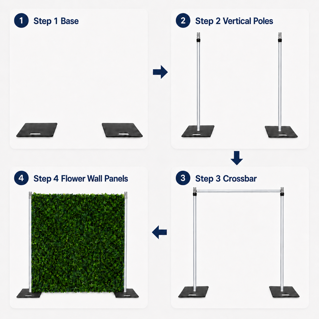 Flower Wall Stand Adjustable Frames for all flower wall