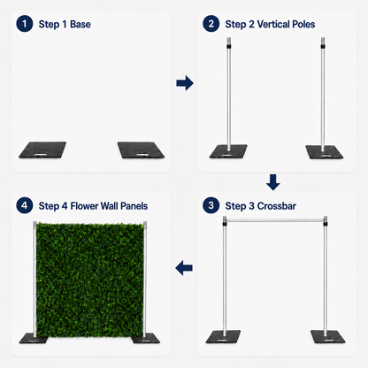 Flower Wall Stand Adjustable Frames for all flower wall